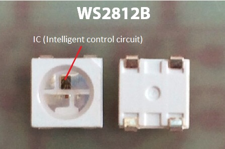 5VDC WS2812BデジタルLEDの滑走路端燈のアドレス指定可能な30のピクセル/Mおよび30のLEDs/M 2