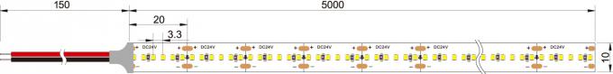 24VDC 2216 SMDによって導かれるストリップ テープは300のLEDs/Mの継ぎ目が無い光熱出力高いCRI90 CRI95をつける 0