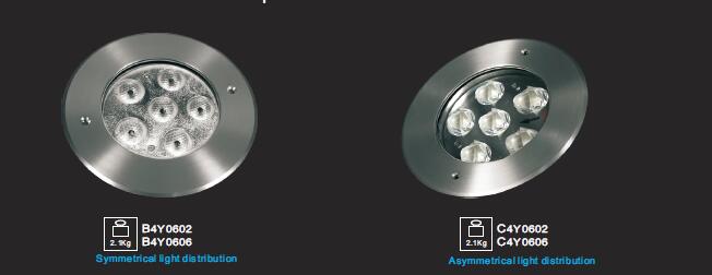 6 * 2Wまたは3W 18Wの細いタイプ設計LED水中プールは娯楽施設のための直径Φ160mmをつける 0