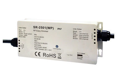 多数の地帯の屋外のEnvirenmentのためのRGBW 4CH防水RF LEDの調光器は作用する
